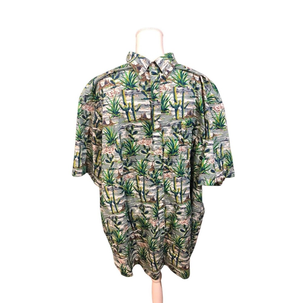 Foundry Button Down Shirt Mens Green XXL !00% Cotton